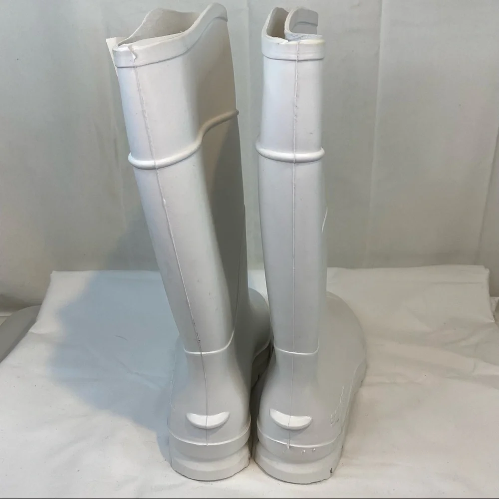 DIKEN Women’s Size 9 Men’s Size 7 Boots Rubber Waterproof White SERVUS NWT